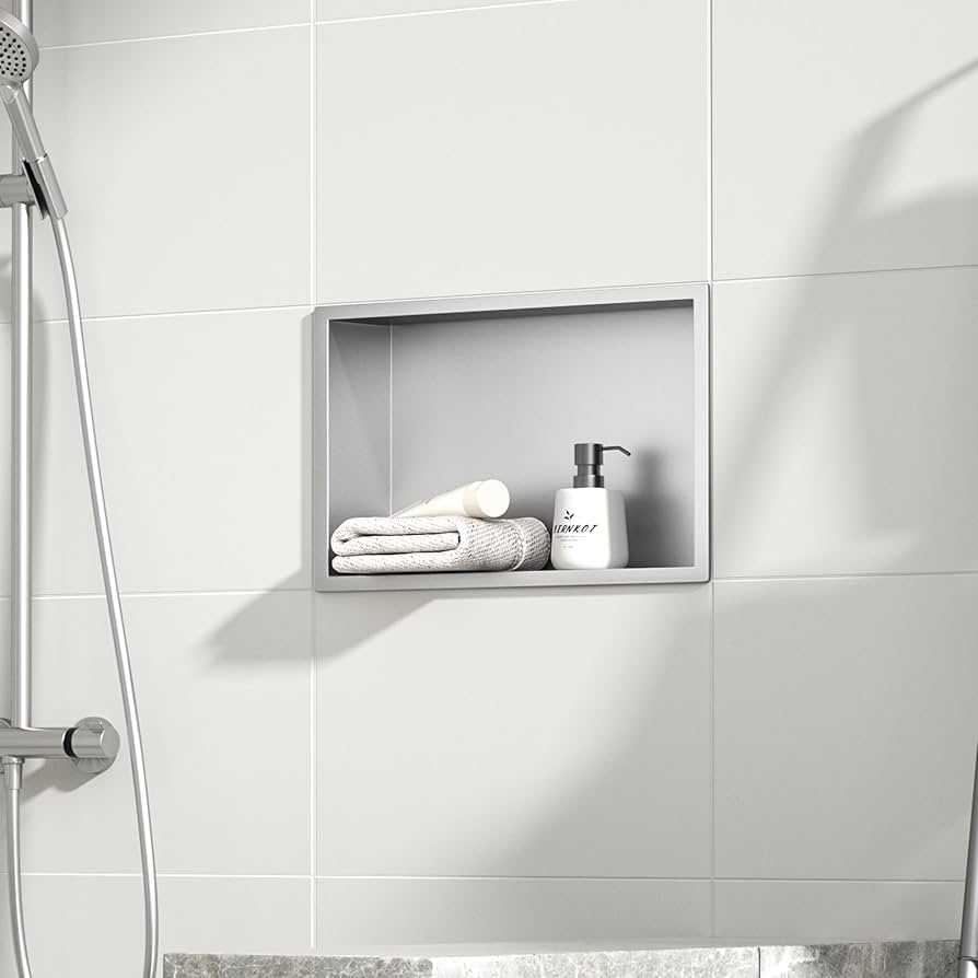 My Store Niche de Douche Rectangulaire Satin